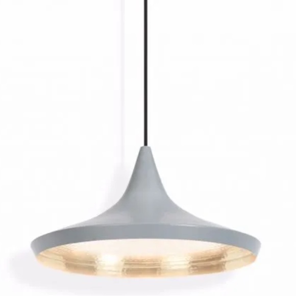 Tom Dixon Beat Wide Grey Pendant Light - Picture 1 of 8